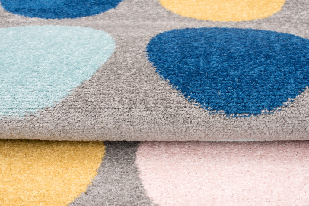Tappeto Lazur Grigio Multicolore Geometrico Cerchi