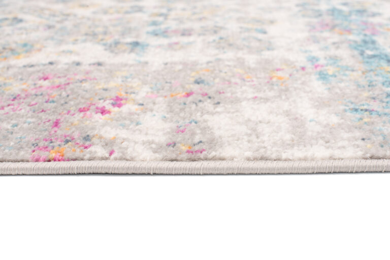 Tappeto Lazur Blu Grigio Vintage Floreale