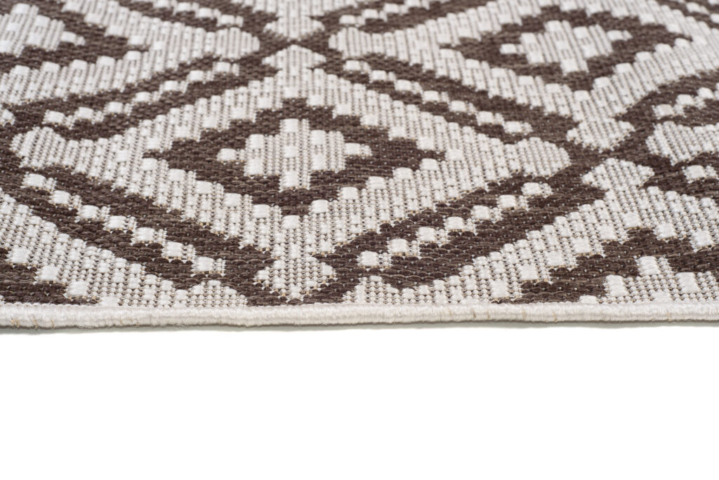Tappeto Capri Salotto Terazzo Beige Geometrico Esterno Interno
