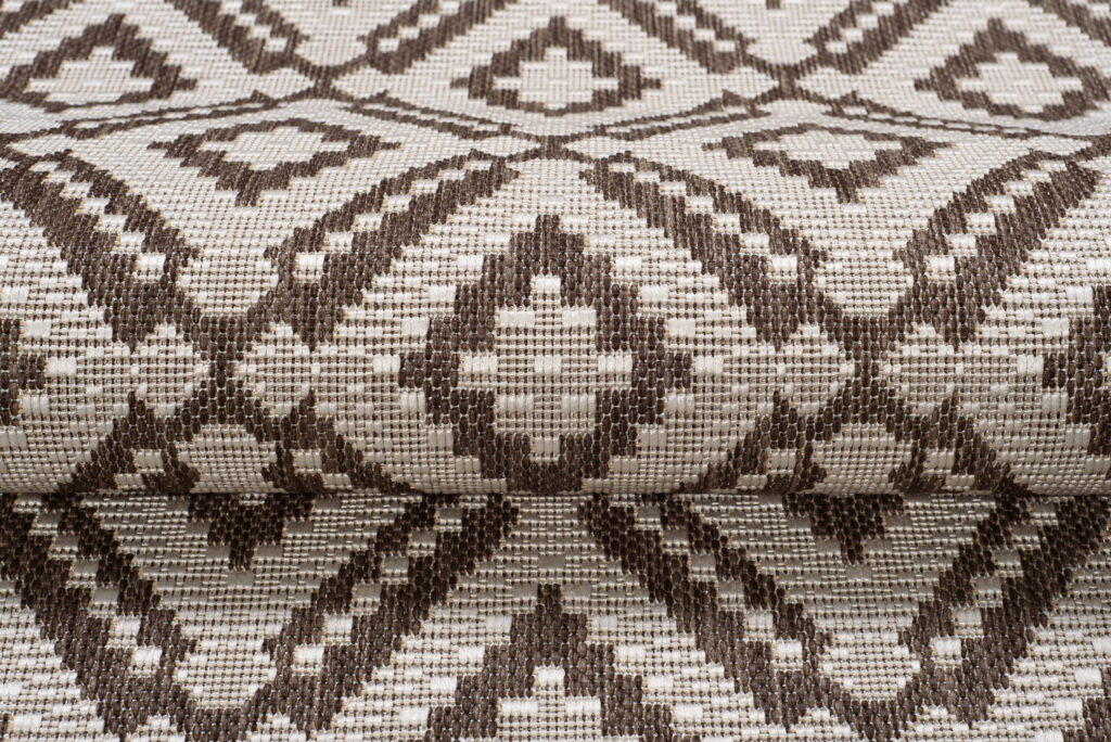 Tappeto Capri Salotto Terazzo Beige Geometrico Esterno Interno