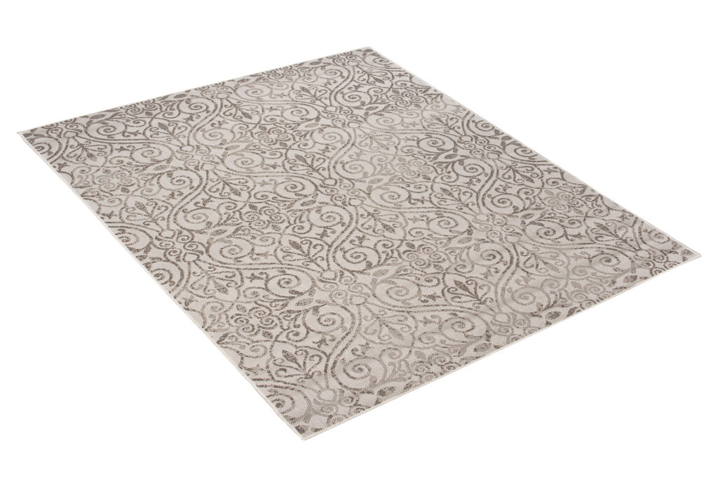 Tappeto Capri Salotto Terazzo Cucina Floreale Beige Esterno Interno