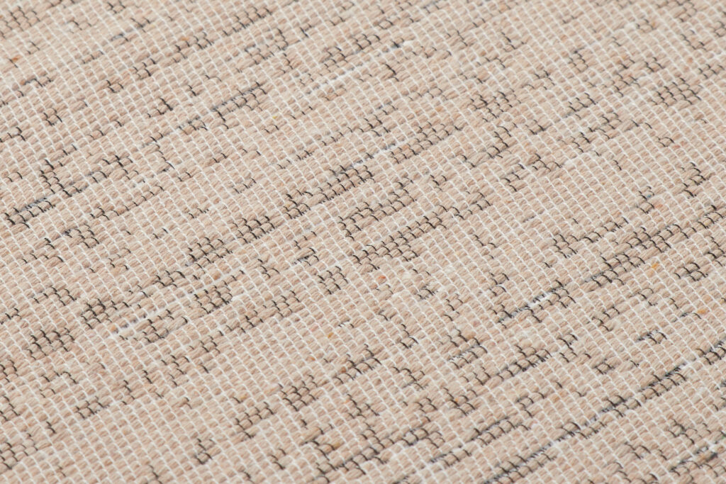 Tappeto Azteca Cotone Beige con Frange
