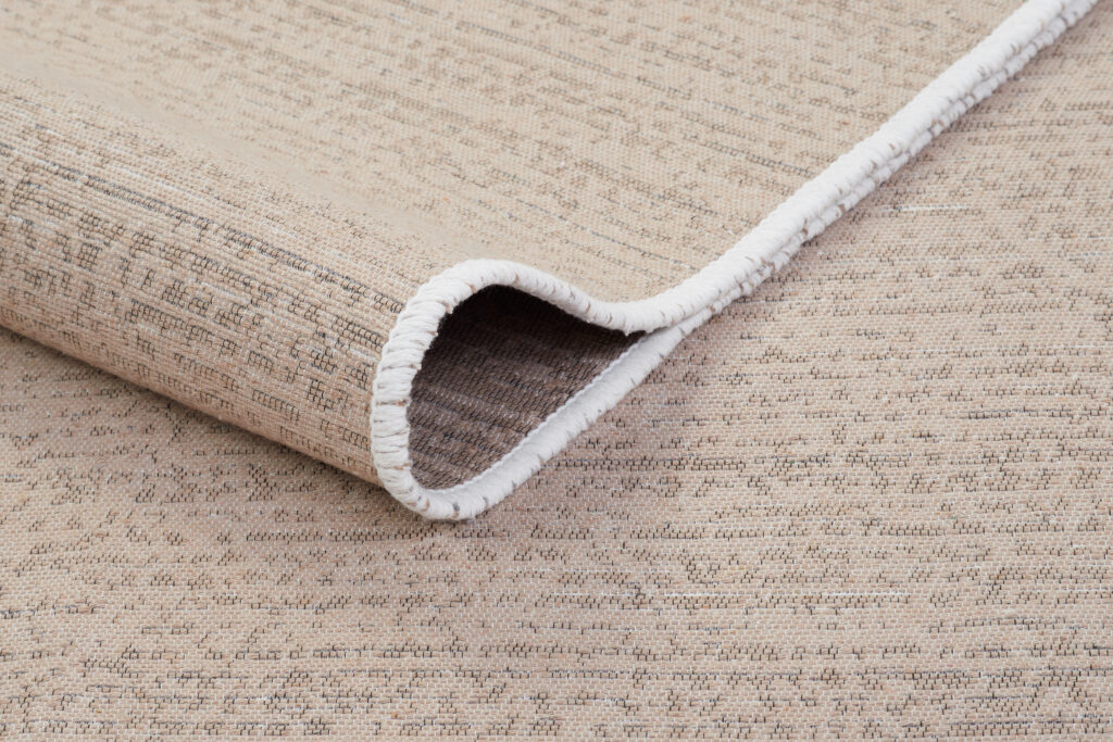 Tappeto Azteca Cotone Beige con Frange