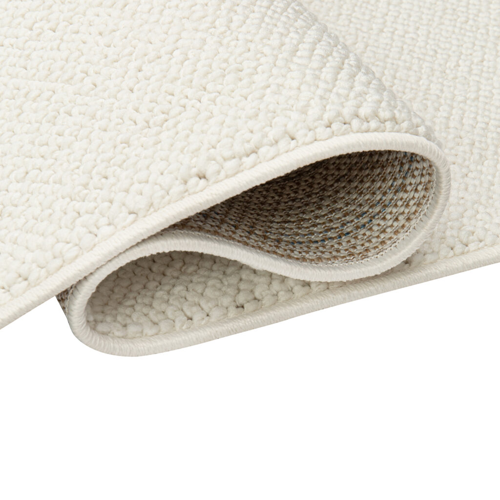 Tappeto Agra Crema Moderno con Frange