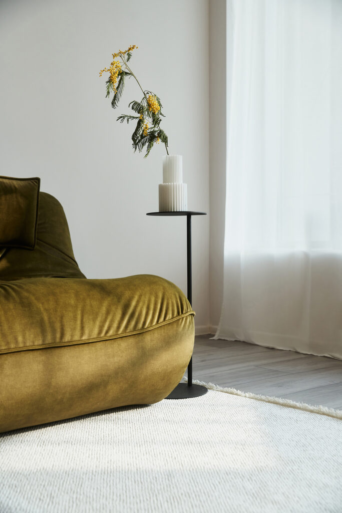 Tappeto Agra Crema Moderno con Frange