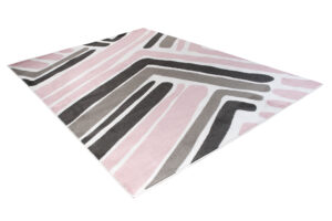 Tappeto Per Bambini Pinky Rosa Grigio Astratto