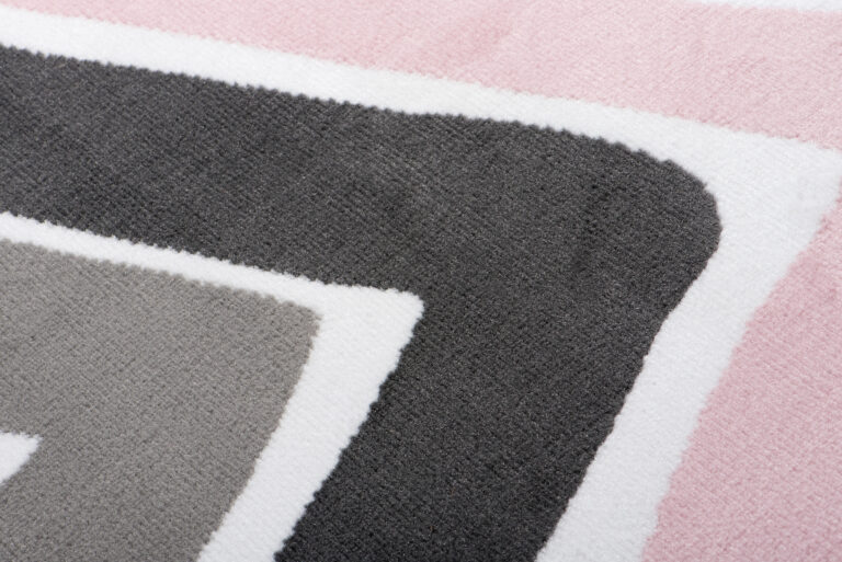 Tappeto Per Bambini Pinky Rosa Grigio Astratto
