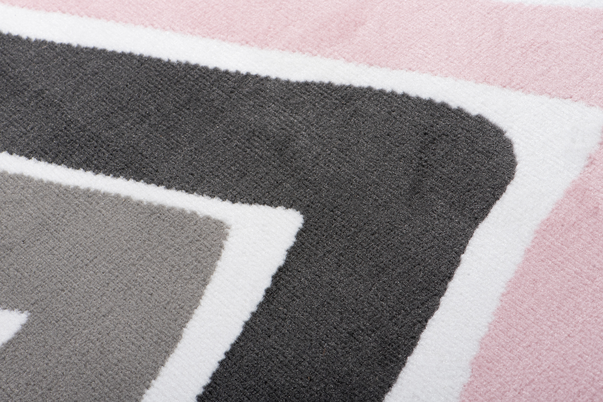 Tappeto Per Bambini Pinky Rosa Grigio Astratto