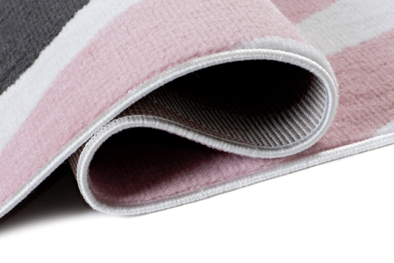 Tappeto Per Bambini Pinky Rosa Grigio Astratto