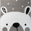 Tappeto Per Bambini Pinky Grigio Bianco Orsetto