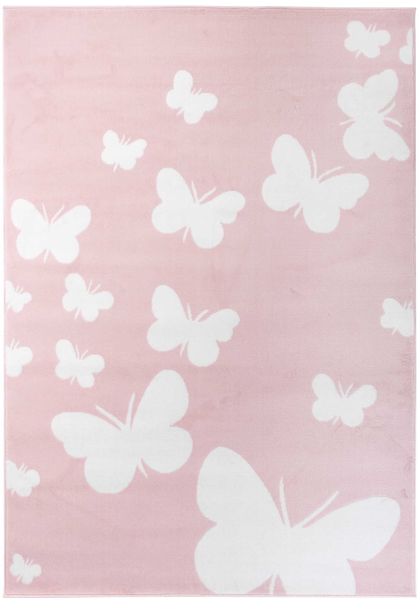 Tappeto Per Bambini Pinky Rosa Farfalle