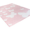 Tappeto Per Bambini Pinky Rosa Farfalle