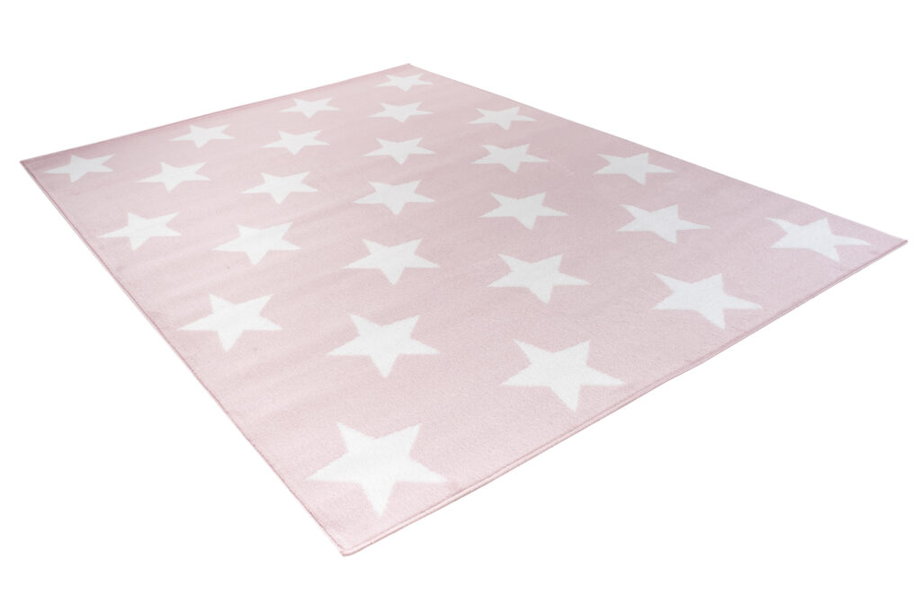 Tappeto Per Bambini Pinky Rosa Stelle