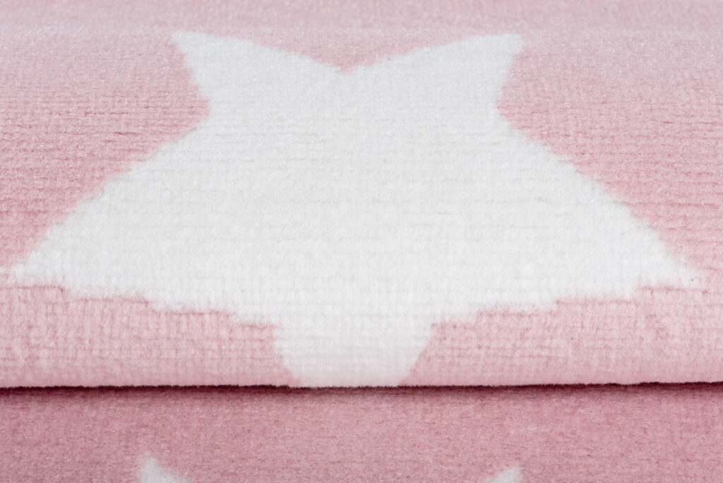 Tappeto Per Bambini Pinky Rosa Stelle