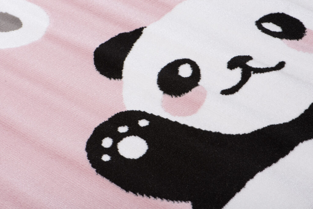 Tappeto Per Bambini Pinky Rosa Animali