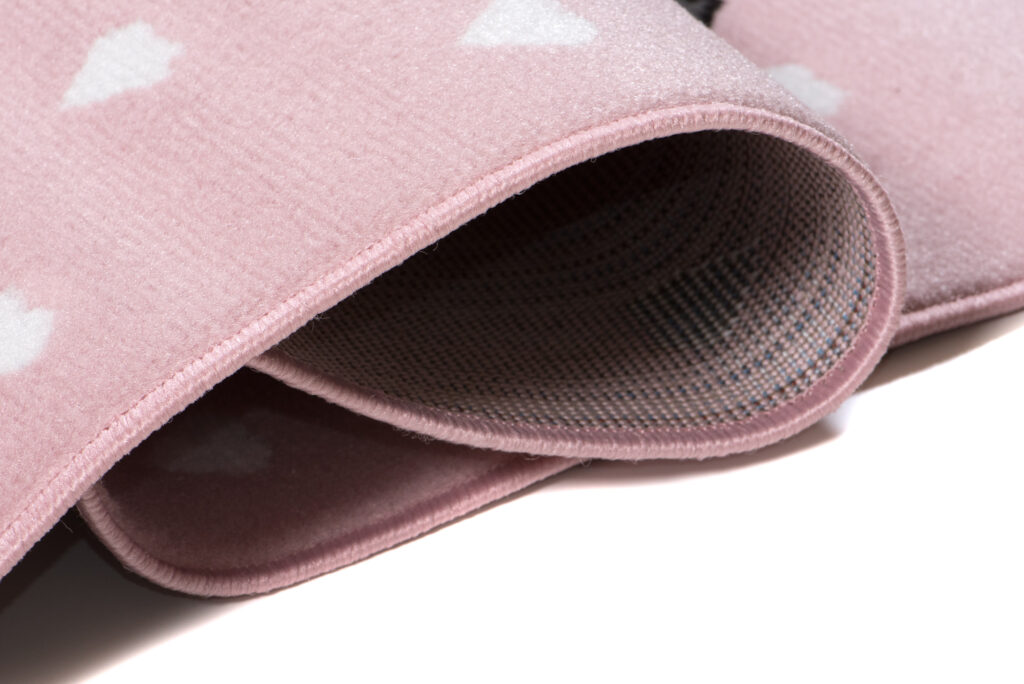 Tappeto Per Bambini Pinky Rosa Grigio Gatto
