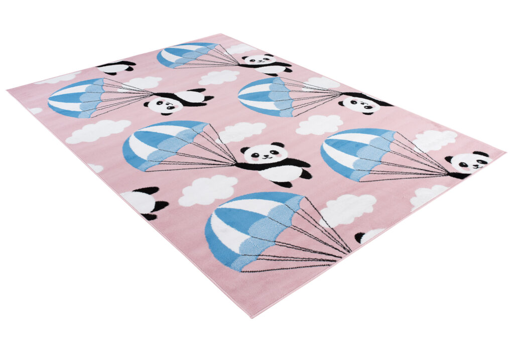 Tappeto Per Bambini Pinky Rosa Panda