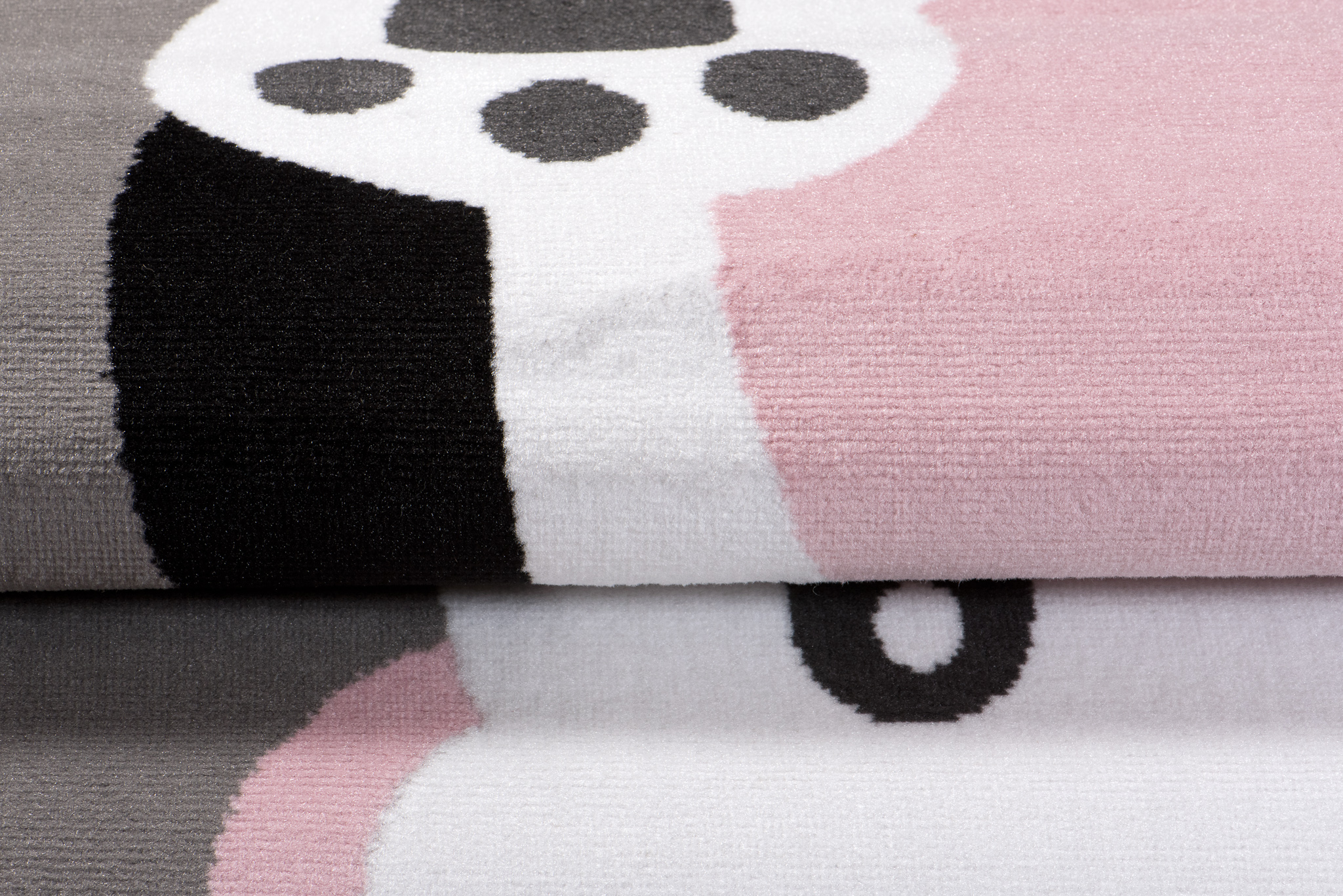 Tappeto Per Bambini Pinky Grigio Rosa Orsetto