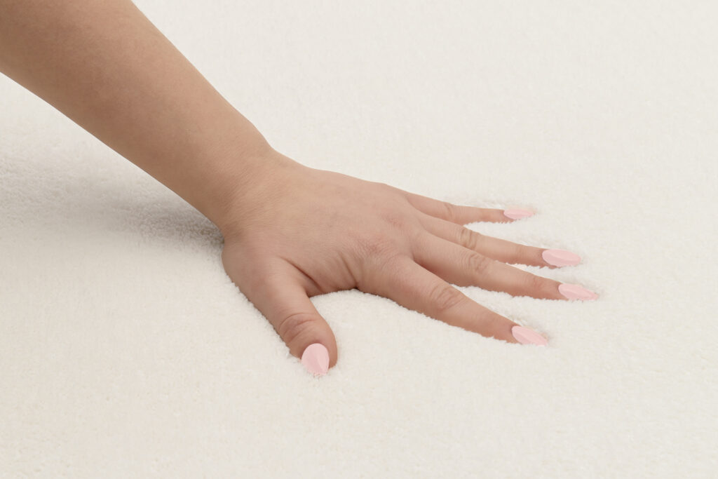 Tappeto Cuddle Antiscivolo Crema Shaggy