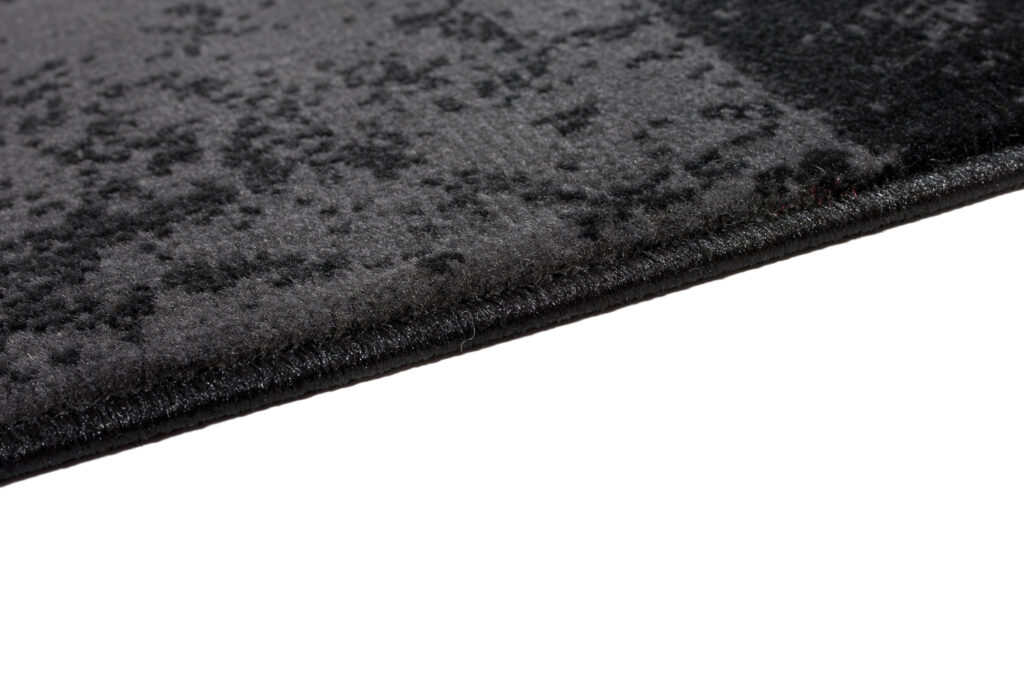 Tappeto Qmega a Quadri Nero Grigio Bianco Geometrico