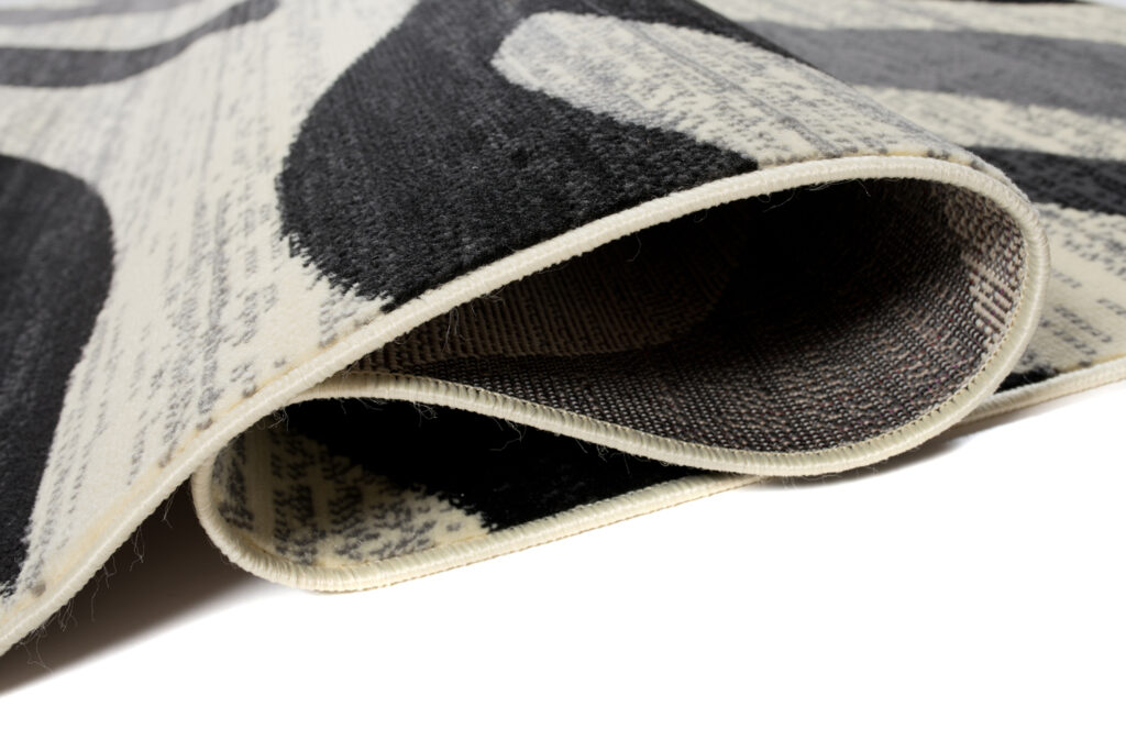 Tappeto Qmega Grigio Nero Geometrico Zebra