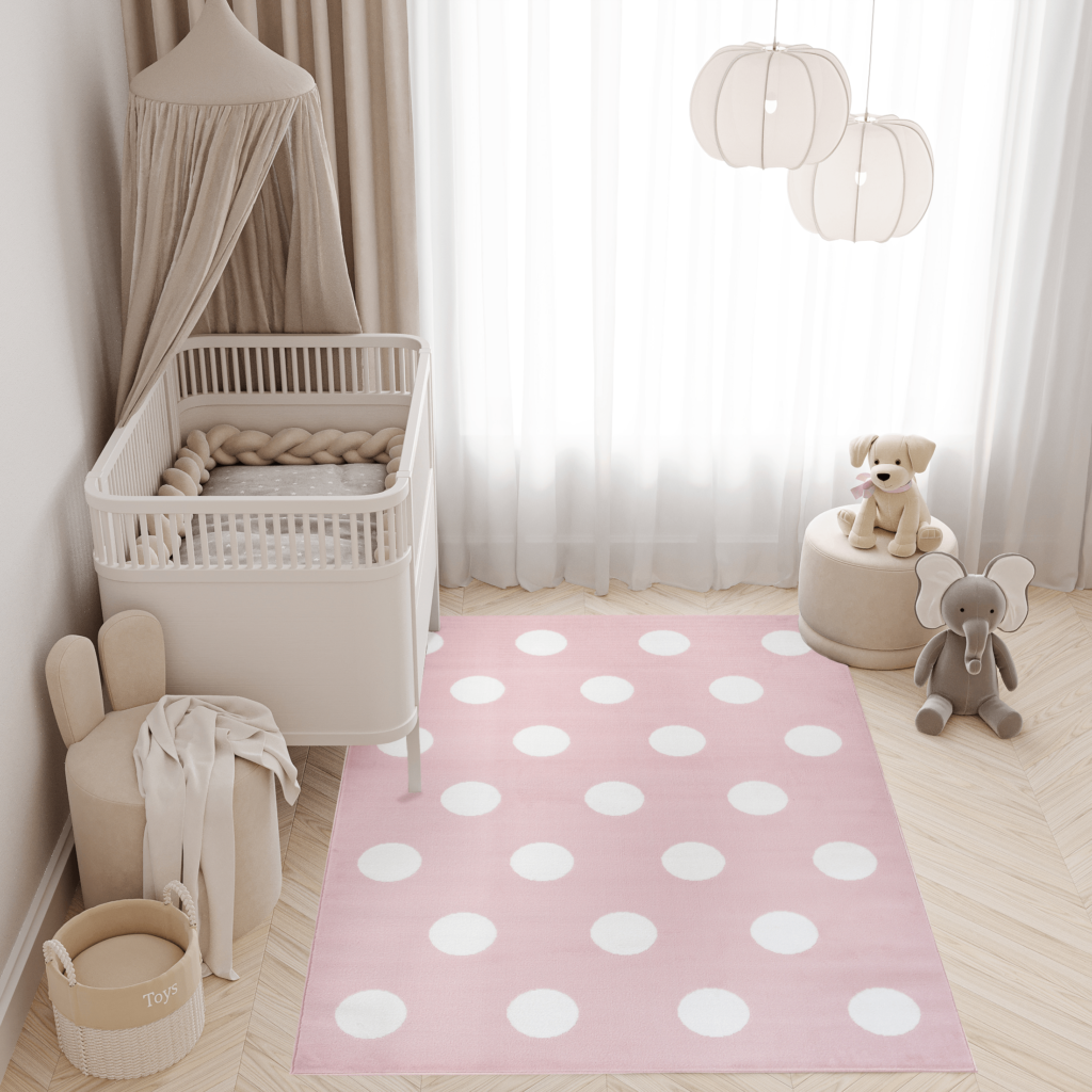 PACO HOME Tappeto per Bambini Pesci Delfino Turchese