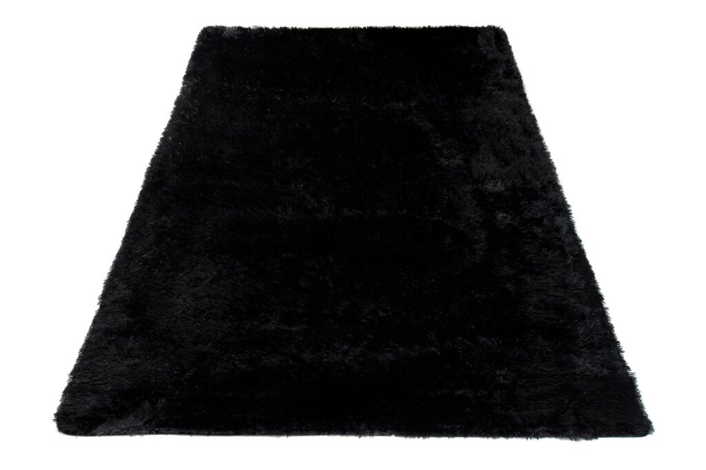 Tappeto Silk Antiscivolo Shaggy Nero