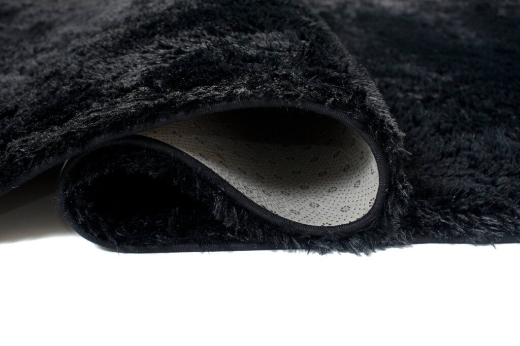 Tappeto Silk Antiscivolo Shaggy Nero
