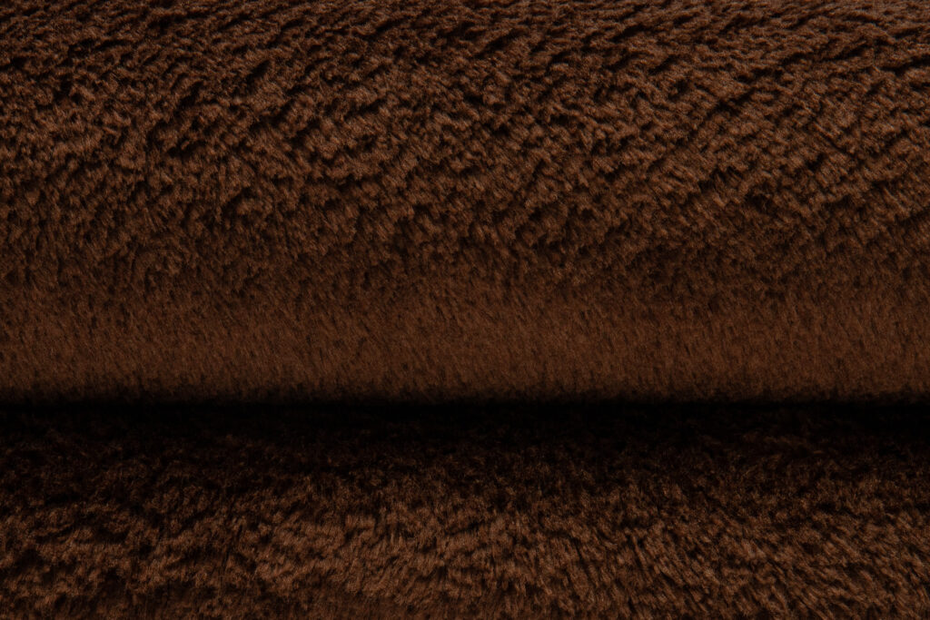 Tappeto Cuddle Rotondo Antiscivolo Marrone Shaggy