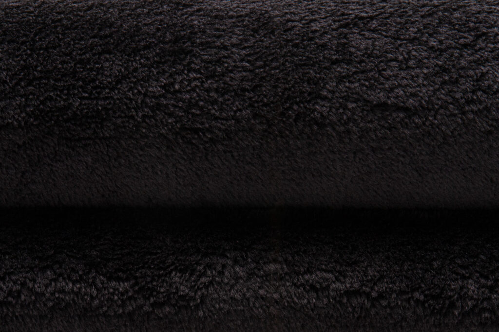 Tappeto Cuddle Rotondo Antiscivolo Nero Shaggy