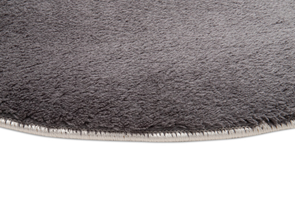 Tappeto Cuddle Rotondo Antiscivolo Antracite Shaggy