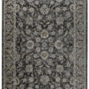 Tappeto Ritz Nero Grigio Floreale Ornamenti