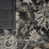 Tappeto Ritz Nero Grigio Floreale Ornamenti
