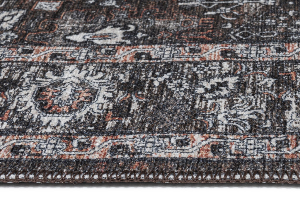 Tappeto Ritz Marrone Nero Ornamenti