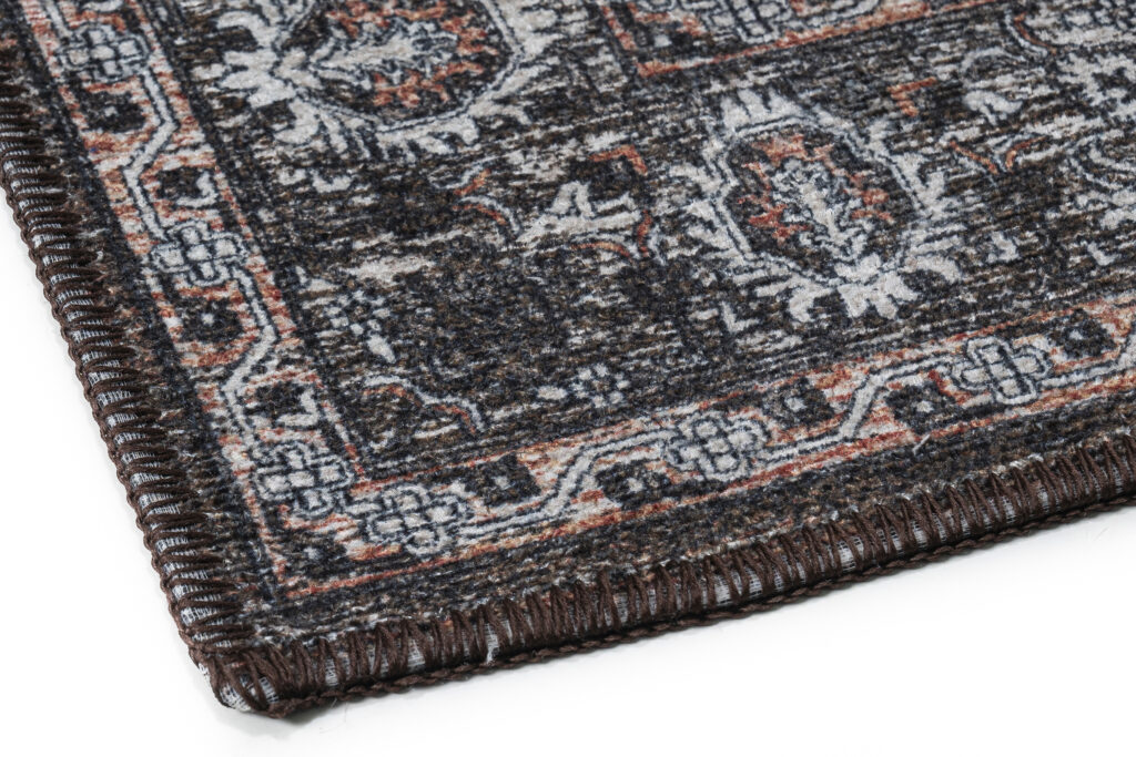 Tappeto Ritz Marrone Nero Ornamenti