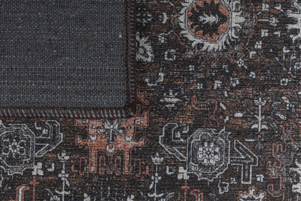 Tappeto Ritz Marrone Nero Ornamenti