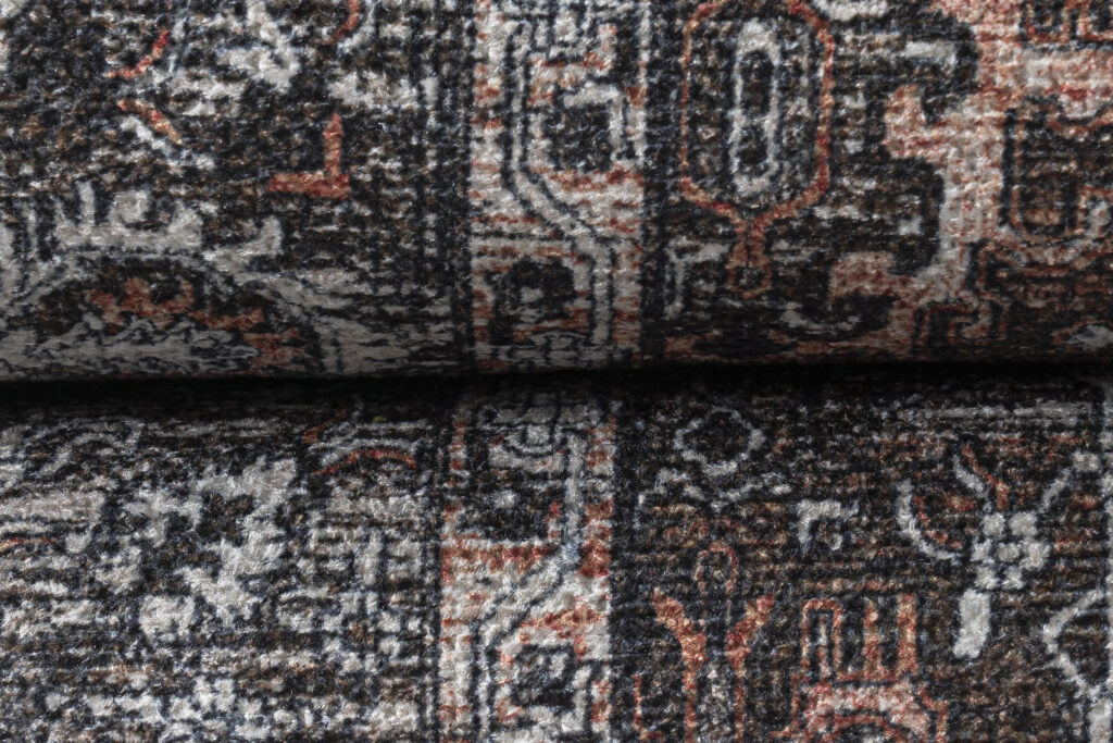Tappeto Ritz Marrone Nero Ornamenti