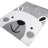 Tappeto Per Bambini Pinky Grigio Bianco Orsetto