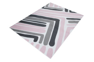 Tappeto Per Bambini Pinky Rosa Grigio Astratto