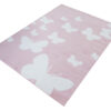 Tappeto Per Bambini Pinky Rosa Farfalle