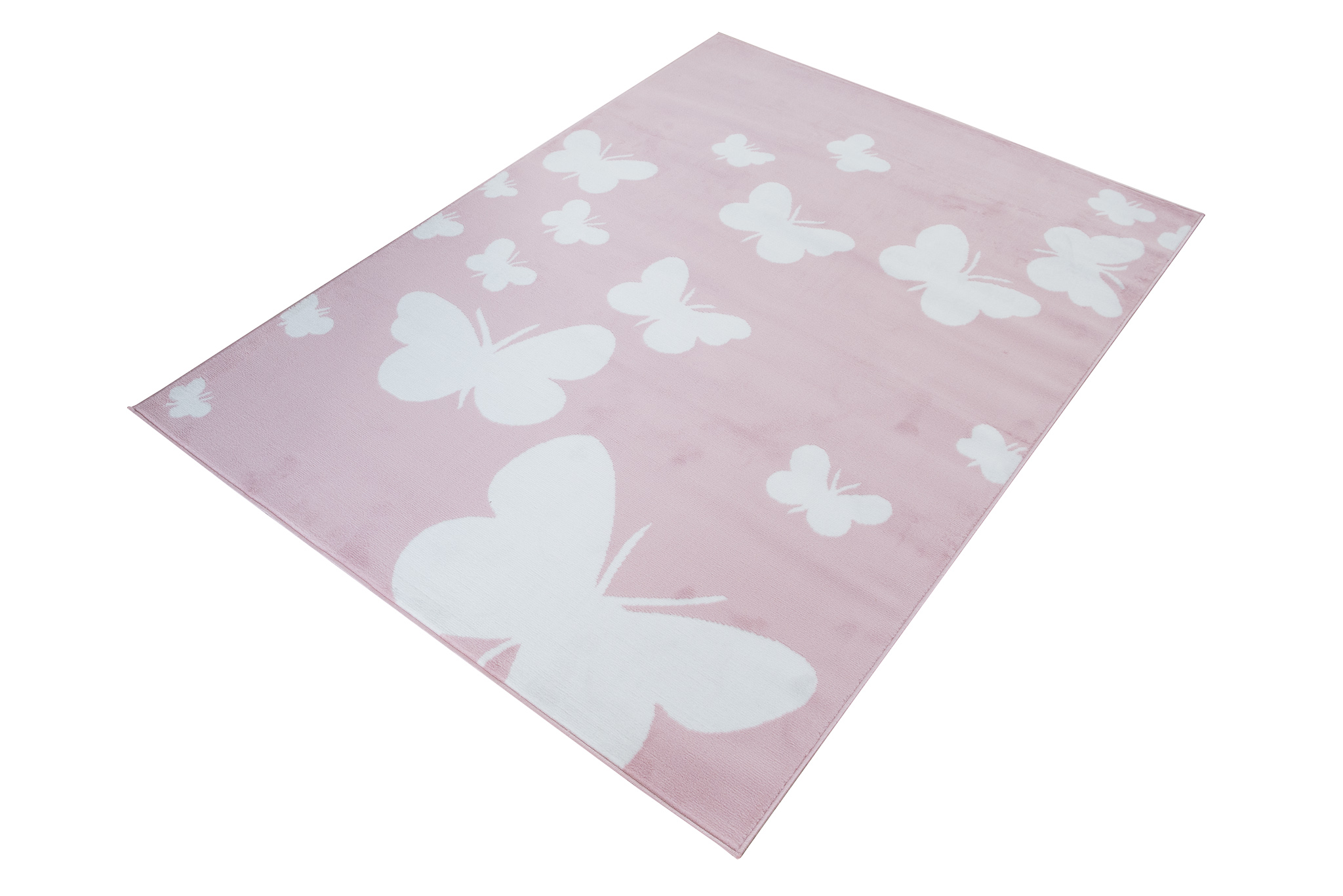 Tappeto Per Bambini Pinky Rosa Farfalle