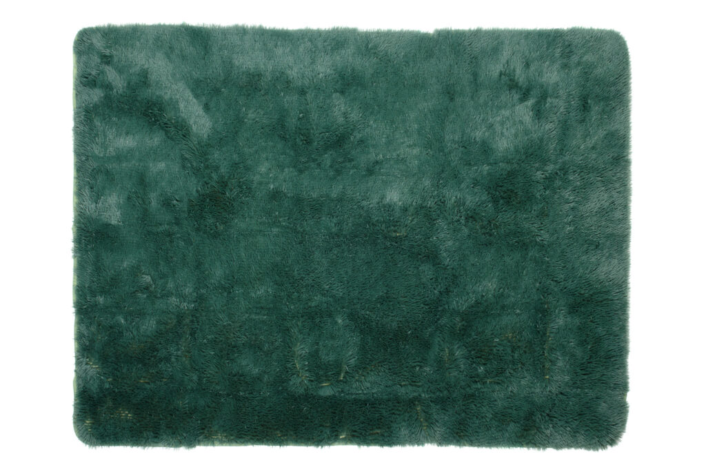 Tappeto Silk Antiscivolo Shaggy Verde Scuro
