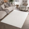 Tappeto Hygge Bianco Sporco Linee