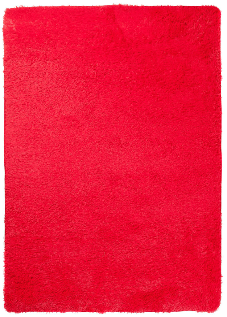 Tappeto Silk Antiscivolo Shaggy Rosso
