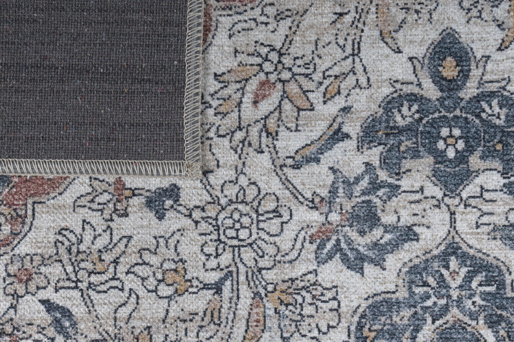 Tappeto Ritz Blu Crema Vintage Rosetta