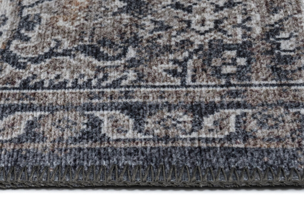 Tappeto Ritz Blu Navy Grigio Vintage Rosetta