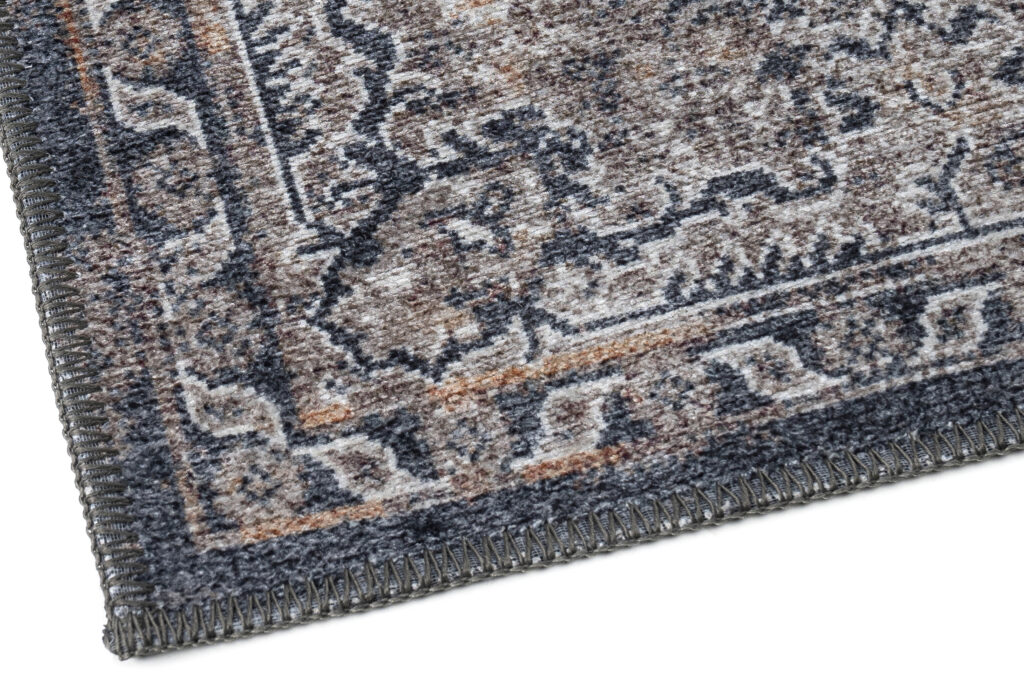 Tappeto Ritz Blu Navy Grigio Vintage Rosetta