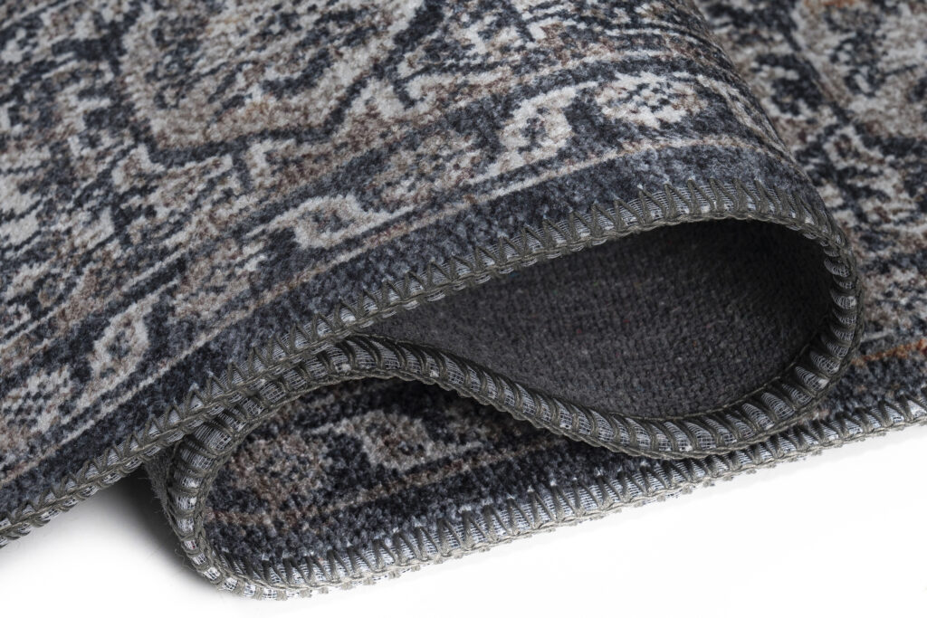 Tappeto Ritz Blu Navy Grigio Vintage Rosetta