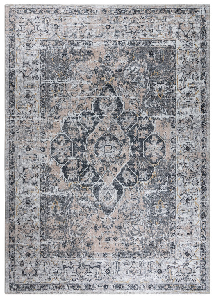 Tappeto Ritz Grigio Beige Vintage Rosetta