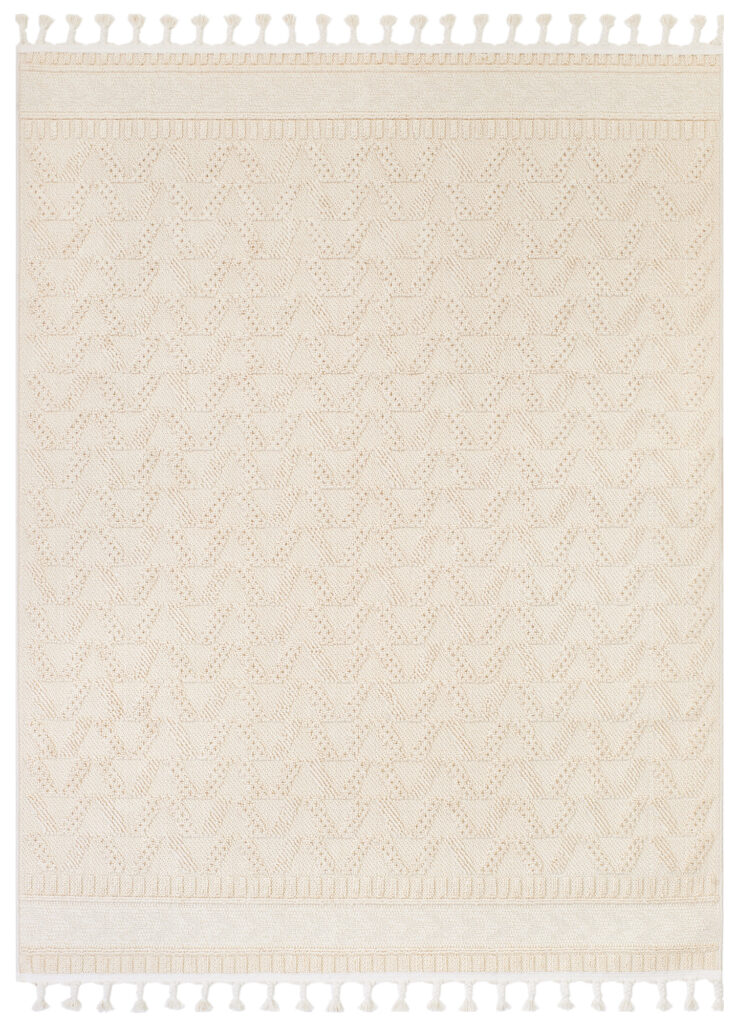 Tappeto Per Esterno Rio Loop Crema Etnico